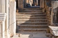 Turkey, Izmir, Bergama in ancient Greek Hellenistic different stone stairs, this is a real civilization, baths