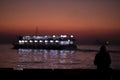 Turkey izmir steamboat on the aegean sea