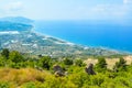 Turkey. June 2015. View from the mountains on the coast of Alanya towards Gazipasa