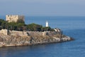 Turkey, Kusadasi. Tiny island of Guvercin Adasi