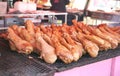 Turkey legs ready for further smoking Royalty Free Stock Photo