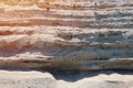 Turkey limestone oldest rocks texture close up in daytime