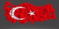 turkey map country national asia flag star red color geography turkmen world earth business mediterranean turkish global