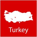 turkey map icon vector background illustration design