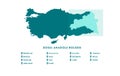 Turkey Eastern Anatolia Region Map