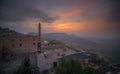 Turkey Mardin Mesapotamia view form top sunrise