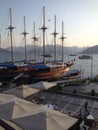 Turkey Marmaris Gullets in the Harbour