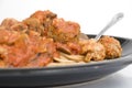 Turkey Meatballs and Pasta Royalty Free Stock Photo