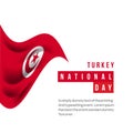 Turkey National Day Vector Template Design Illustration