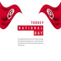 Turkey National Day Vector Template Design Illustration