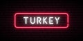 Turkey neon sign.