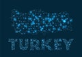 Turkey network map.