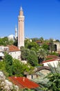 Turkey. The old downtown of Antalya. Yivli minaret Royalty Free Stock Photo