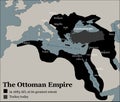 Turkey Ottoman Empire Greatest Extent Royalty Free Stock Photo