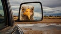 Surrealistic Humor: Eagle Reflection In Australian Landscape Royalty Free Stock Photo