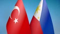 Turkey and Philippines two flags