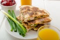 Turkey quesadillas Royalty Free Stock Photo