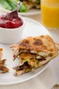 Turkey quesadillas Royalty Free Stock Photo