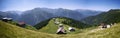Turkey, Rize, Pokut Plateau, Historic Plateau Houses and Nature View, Panoramic View