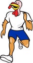 Turkey Run Runner Front Cartoon