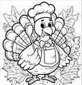 Turkey\'s Delight: Festive Autumn Coloring Adventure