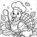 Turkey\'s Delight: Festive Autumn Coloring Adventure