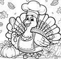 Turkey\'s Delight: Festive Autumn Coloring Adventure