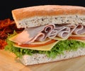 Turkey sandwich. Royalty Free Stock Photo