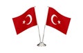 Turkey table flag