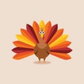 vector turkey for thanksgiving day