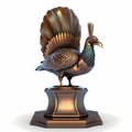 Gold Turkey Trophy. Generative AI