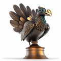 Gold Turkey Trophy. Generative AI