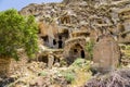 Turkey, Urgup. Abandoned caves in the old town Royalty Free Stock Photo