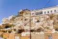Turkey, Urgup. Abandoned old caves and modern cave houses built over the old caves Royalty Free Stock Photo