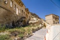 Turkey, Urgup. Ruins of buildings of the old town Royalty Free Stock Photo