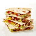 Turkey and veggie quesadillas