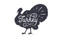 Turkey. Vintage retro print Royalty Free Stock Photo