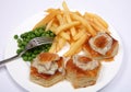 Turkey vol-au-vent meal Royalty Free Stock Photo