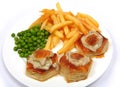 Turkey vol-au-vents Royalty Free Stock Photo