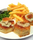 Turkey vol-au-vents Royalty Free Stock Photo