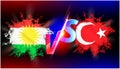 Turkey vs Kurdistan ongoing trade war conflict.