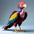 Turkey vulture eagle funny headdress pixar color