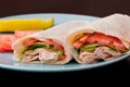 Turkey wrap Royalty Free Stock Photo