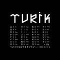 Turkic runic alphabet.