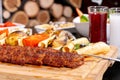 Turkish Adana / Urfa Kebap stock photo Royalty Free Stock Photo