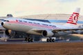 Turkish Airlines Airbus A330-203 TC-JNC in special retro paint scheme taking off at Vnukovo international airport.