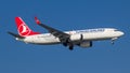 Turkish Airlines B737-8 MAX Royalty Free Stock Photo