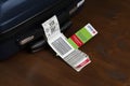 Turkish airlines baggage tag Royalty Free Stock Photo