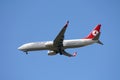 Turkish Airlines Boeing 737 Royalty Free Stock Photo