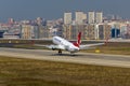 Turkish Airlines Boeing 737 Royalty Free Stock Photo